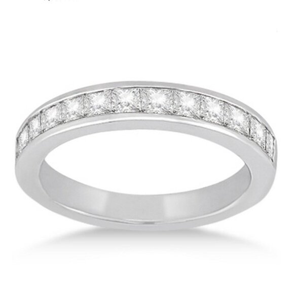 🎁Trendy 925 Silver Plated White CZ Couple Ring FB16FA1084
